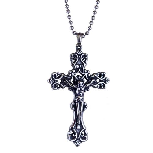 Stainless Steel Pendants 304 Stainless Steel Cross without cord original color Sold By PC