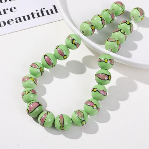 Porcelain Jewelry Beads & DIY 10mm Sold By PC