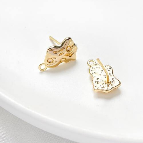 Brass Earring Stud Component DIY Sold By Pair