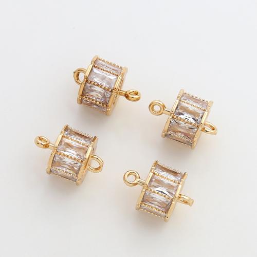 Cubic Zirconia Micro Pave Brass Connector DIY & micro pave cubic zirconia Sold By PC