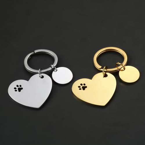 Stainless Steel Key Clasp 304 Stainless Steel Heart plated fashion jewelry Sold By PC