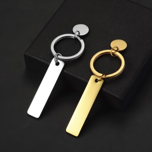 Z nerezové oceli Key zavírací, 304 Stainless Steel, Obdélník, á, módní šperky, více barev na výběr, Prodáno By PC