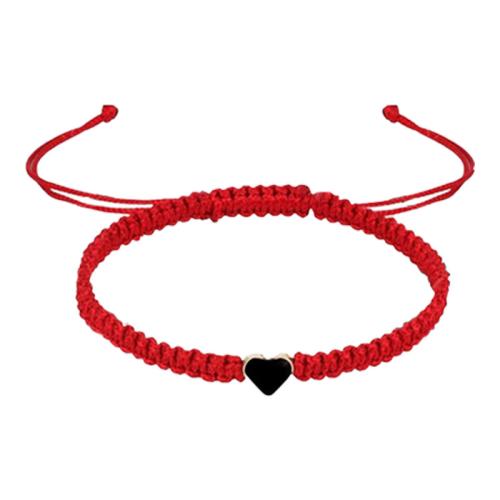 Chain Woven Bracelets Zinc Alloy with Polyester Cord plated Adjustable & for woman Sold By PC