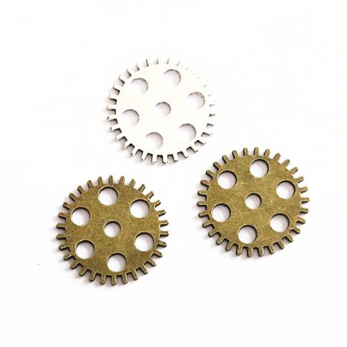 Pingentes de liga de zinco, Gear Wheel, banhado, DIY, Mais cores pare escolha, 25.20mm, 50PCs/Bag, vendido por Bag