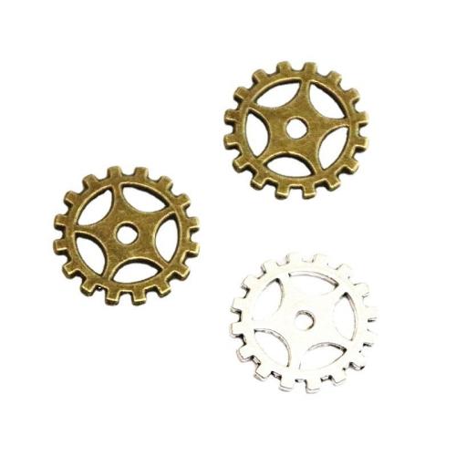 Sinc Alloy Pendants, Gear Roth, plátáilte, DIY, dathanna níos mó le haghaidh rogha, 18.80mm, 100ríomhairí pearsanta/Mála, Díolta De réir Mála