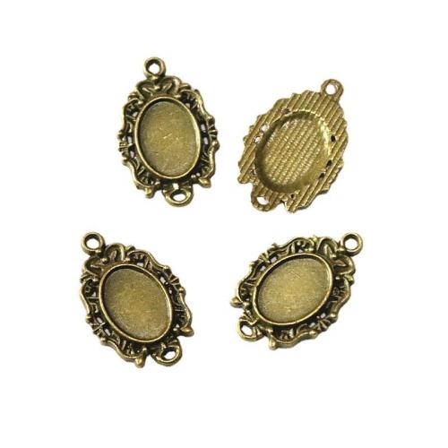 Zinc Alloy Connector Setting antique bronze color plated DIY & 1/1 loop Sold By Bag