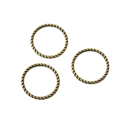 Zinklegering Linking Ring, Zinc Alloy, antiek brons plated, DIY, 25.50mm, 100pC's/Bag, Verkocht door Bag