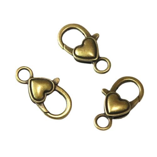 Zinc Alloy Lobster Clasp antique bronze color plated DIY Sold By Bag