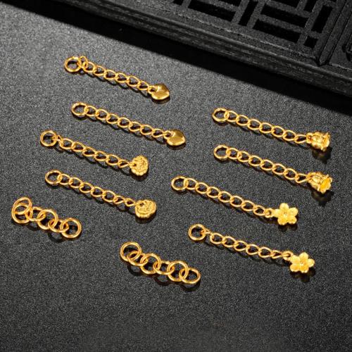 Brass Extender Chain matte gold color plated DIY Sold By PC