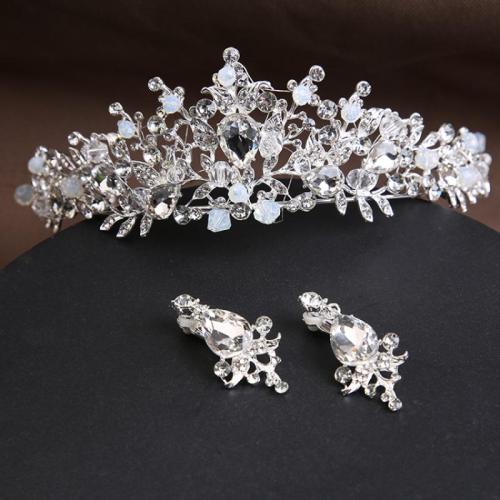 Zinc Alloy Jewelry Sets for bridal & with rhinestone Sold By PC