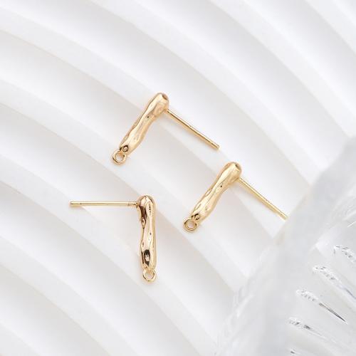 Brass Earring Stud Component DIY Sold By Pair