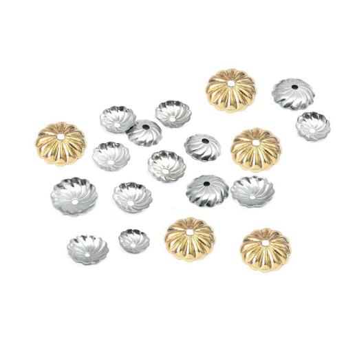 Stainless Steel Bead Cap 304 Stainless Steel DIY Sold By Bag