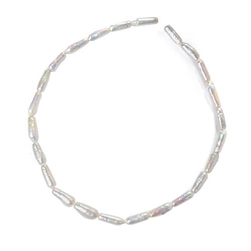 Cultured Biwa Freshwater Pearl Beads DIY white Sold By Strand