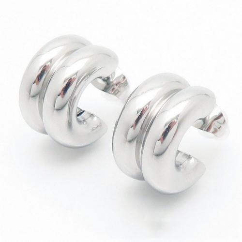 Stainless Steel Stud Earrings 304 Stainless Steel plated fashion jewelry & for woman Sold By Bag