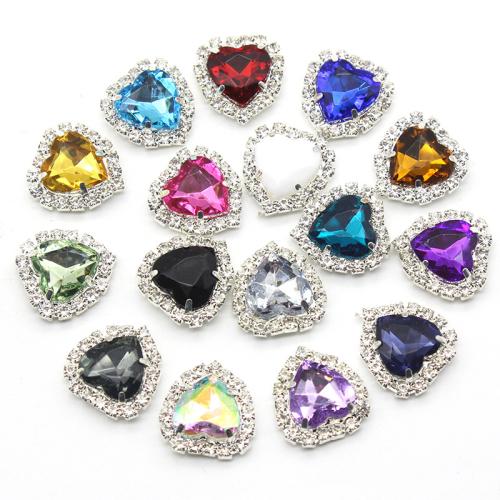 Sieraden Accessoires, Zinc Alloy, met Acryl, plated, DIY & met strass, meer kleuren voor de keuze, 17mm, Verkocht door PC