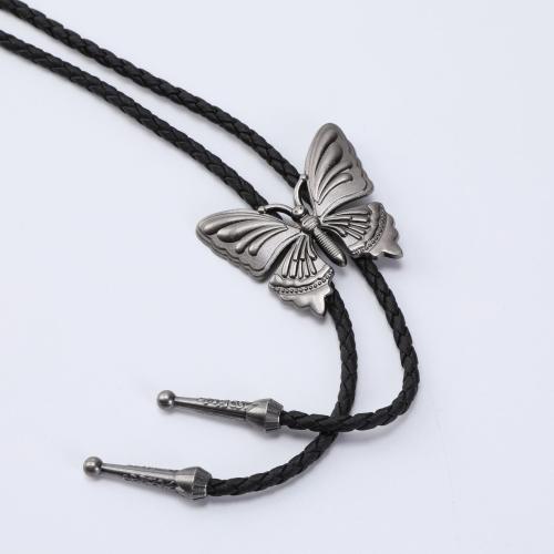 Zinc Alloy Jewelry Necklace with PU Leather fashion jewelry & Unisex Length Approx 51-60 cm Sold By PC