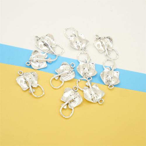 Zinc Alloy Animal Pendants Fish antique silver color plated DIY Sold By Bag