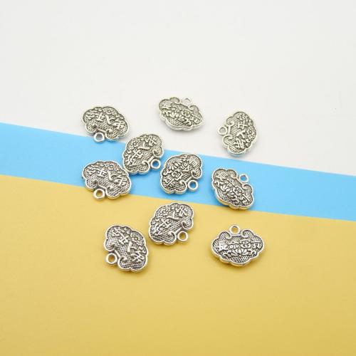 Zinc Alloy Pendants Longevity Lock antique silver color plated DIY Sold By Bag