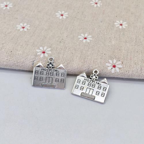 Zinc Alloy Pendants antique silver color plated DIY Sold By Bag