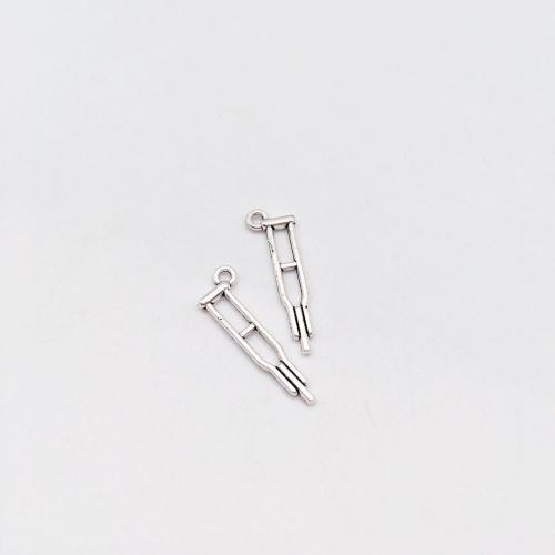 Sinc Alloy Pendants, dath airgid antique plátáilte, DIY, 32x10x2mm, 100ríomhairí pearsanta/Mála, Díolta De réir Mála