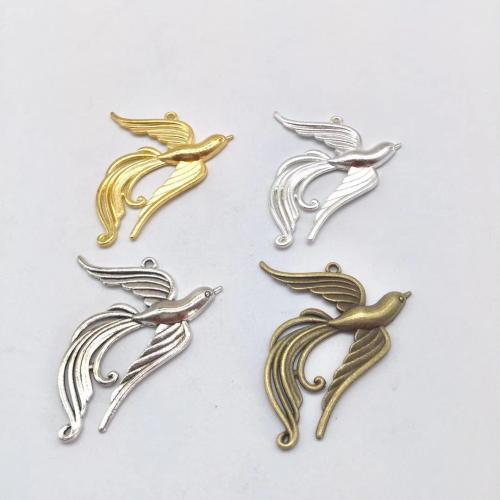 Zinc Alloy Animal Pendants Bird plated DIY Sold By Bag