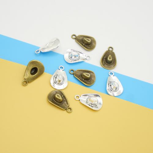 Zinc Alloy Hat Pendler, forgyldt, du kan DIY, flere farver til valg, 20x12x5mm, 100pc'er/Bag, Solgt af Bag