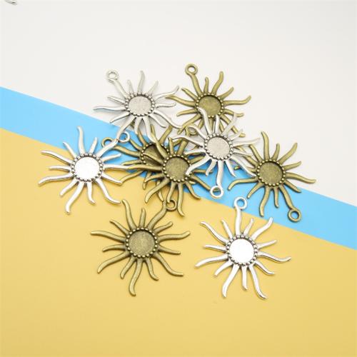 Zinc Alloy Pendants Sun plated DIY Sold By Bag