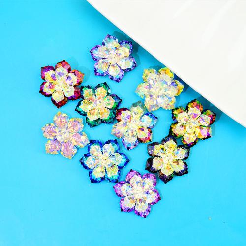 Zinc Alloy Brooches with Crystal Flower fashion jewelry & for woman Sold By PC