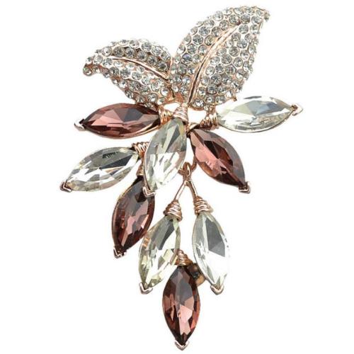 Zinc Alloy Brooches fashion jewelry & for woman & with rhinestone Sold By PC