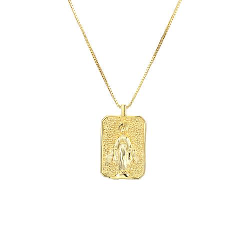 Messing halskettingen, gold plated, mode sieraden & voor vrouw, meer kleuren voor de keuze, nikkel, lood en cadmium vrij, 16x26mm, Lengte Ca 35-45 cm, Verkocht door PC