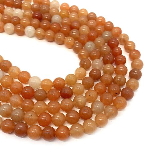 Natural Aventurine Beads Red Aventurine Round DIY Sold Per Approx 38 cm Strand