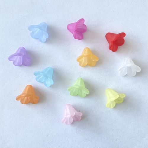 Frosted Acrylic Beads Flower injection moulding DIY Approx Sold By Bag