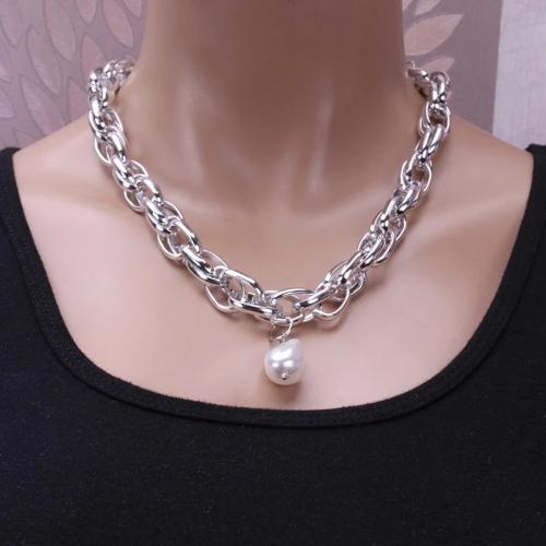 Zinc Alloy Jewelry Sets with Plastic Pearl plated fashion jewelry nickel lead & cadmium free Sold By PC