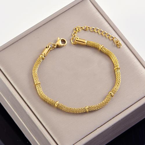 Titanium Steel Bracelet & Bangle plated for woman gold Sold By PC