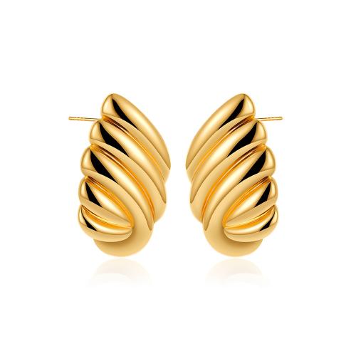 Brass Stud Earring plated for woman Sold By Pair