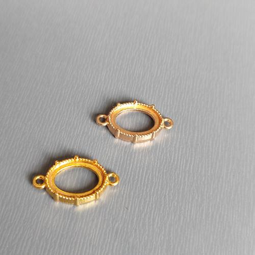 Zinc Alloy cabochon instelling, plated, DIY, meer kleuren voor de keuze, 10x14mm, Verkocht door PC