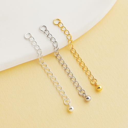 925 Sterling Silver Extender Chain DIY Sold By PC