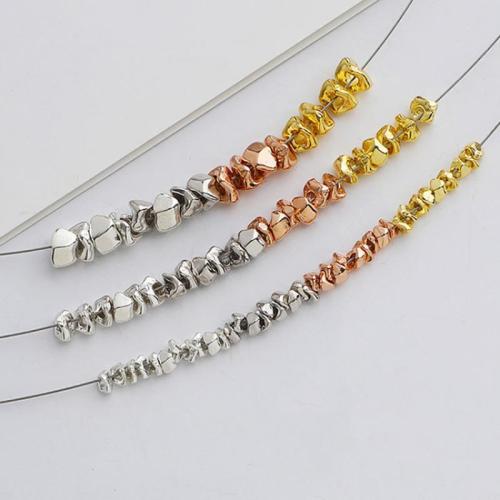 Spacer Beads Jewelry 925 Sterling Silver irregular DIY Sold By PC