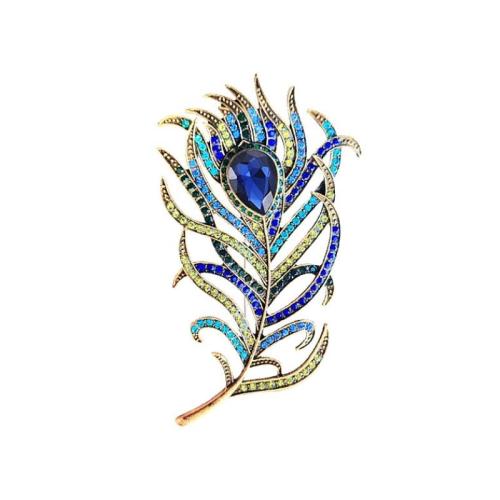 Zinc Alloy Brooches for woman & with rhinestone Sold By PC