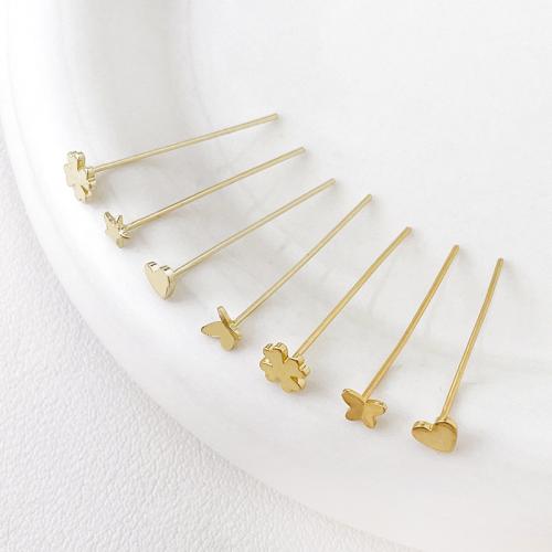 Brass headpin, Messinki, tee-se-itse & eri tyylejä valinta, enemmän värejä valinta, 31mm, Myymät PC