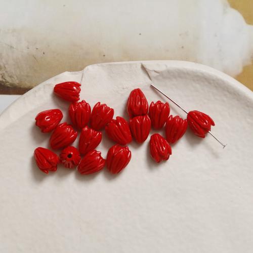 Natural Freshwater Shell Beads Shell Powder Flower Bud DIY Sold By PC