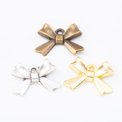 Zinc Alloy Bowknot Pendants plated DIY nickel lead & cadmium free Approx Sold By Bag