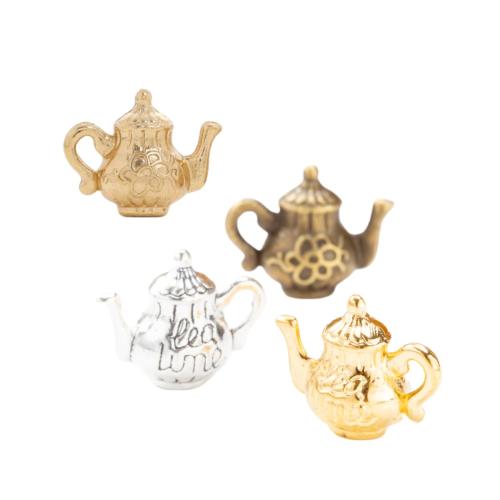 Zinc Alloy Pendants Teapot plated DIY nickel lead & cadmium free Approx Sold By Bag