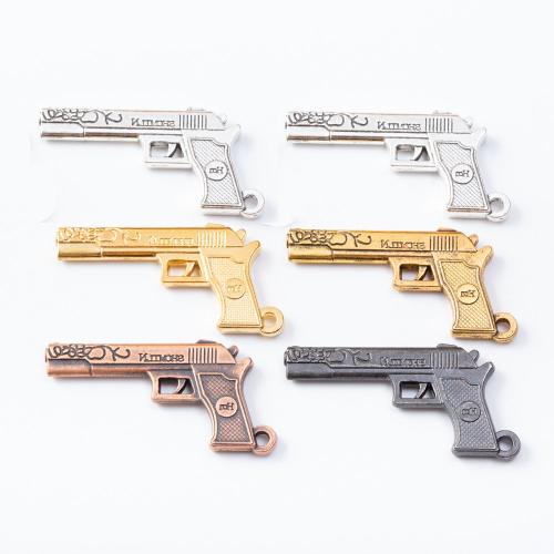 Zinc Alloy Gun Pendants plated DIY nickel lead & cadmium free Approx Sold By Bag