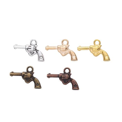 Zinc Alloy Gun Pendants plated DIY nickel lead & cadmium free Approx Sold By Bag