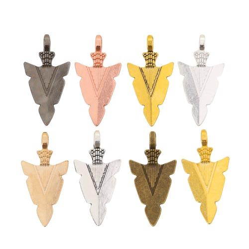 Zinc Alloy Pendants arrowhead plated DIY nickel lead & cadmium free Approx Sold By Bag