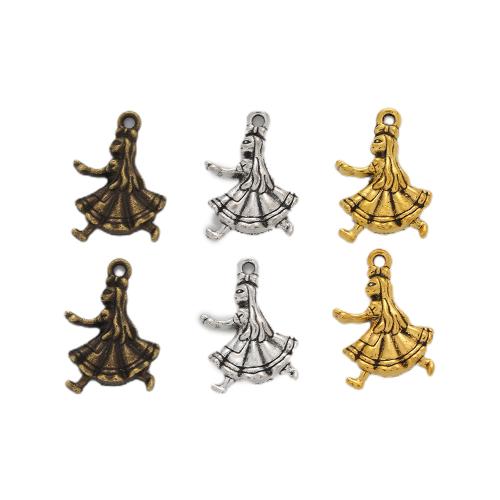 Zinc Alloy Pendants Girl plated DIY nickel lead & cadmium free Approx Sold By Bag