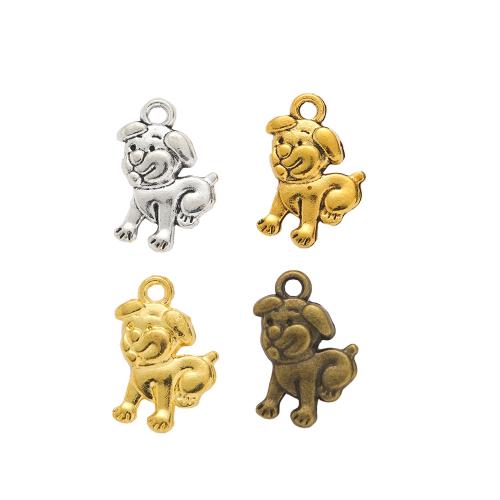 Zinc Alloy Animal Pendants Dog plated DIY nickel lead & cadmium free Sold By Bag