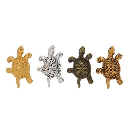 Zinc Alloy Animal Pendler, Turtle, forgyldt, du kan DIY, flere farver til valg, nikkel, bly & cadmium fri, 26x16mm, 100pc'er/Bag, Solgt af Bag