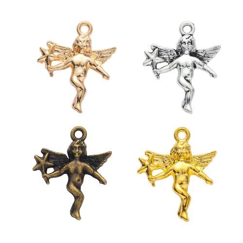 Zinc Alloy Pendants Angel plated DIY nickel lead & cadmium free Sold By Bag